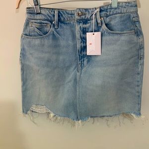 Good American NWT Denim Miniskirt